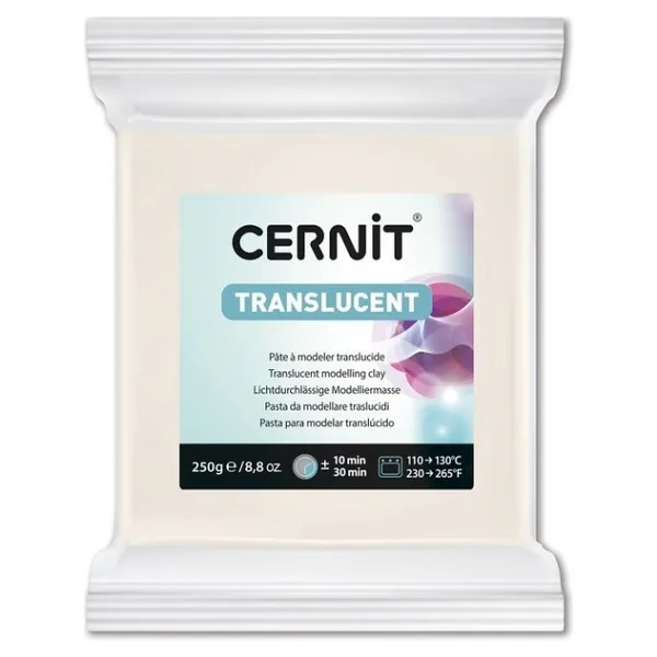 Cernit Translucent (Transparan) Polimer Kil 250 Gr. 005 White