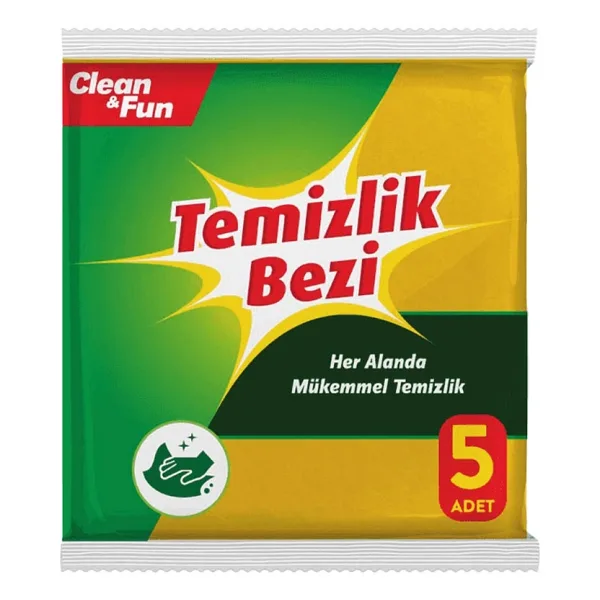 Clean&Fun 5'li Temizlik Bezi