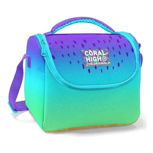 Coral High 11777 Mor Lila Renk Geçişli Termoslu Beslenme Çantası