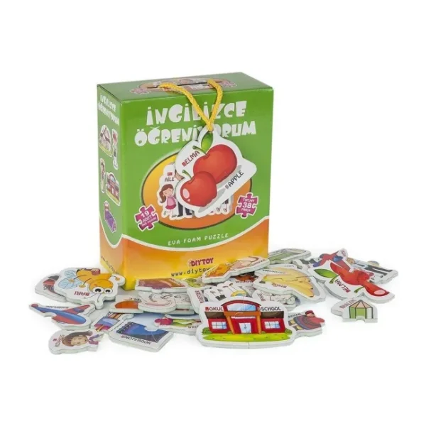 Diytoy İngilizce Öğreniyorum Puzzle