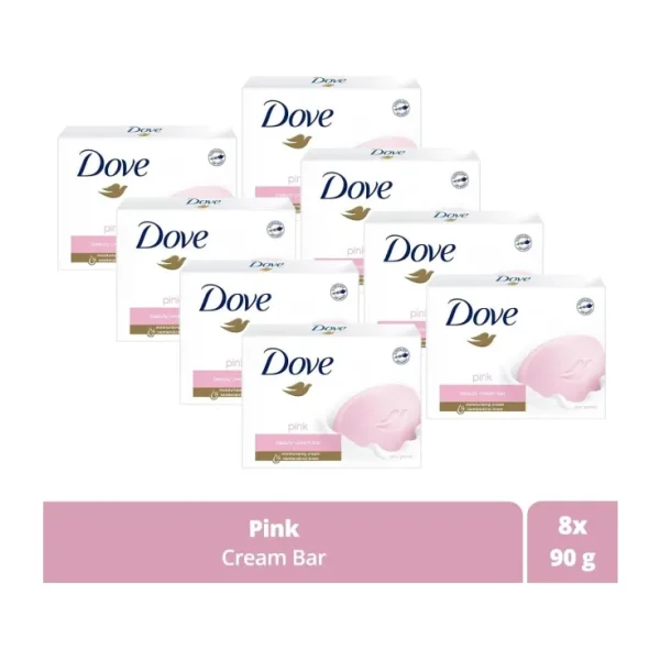 Dove Cream Bar Pink Güzellik Sabunu 90 gr 8 Adet