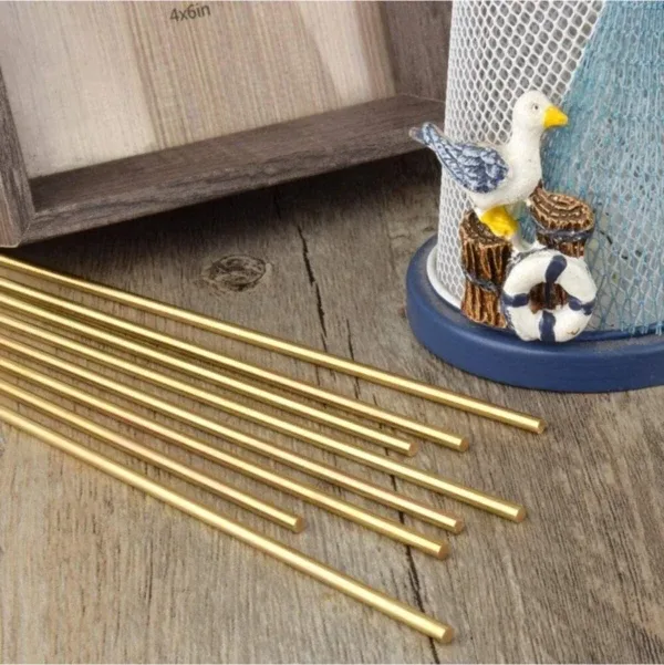 Emin 6 Mm Yuvarlak Pirinç Çubuk - 1 Metre