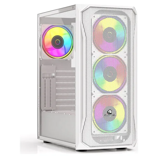 GameBooster GB-T005MW RGB Fanlı Beyaz ATX Oyuncu Kasası
