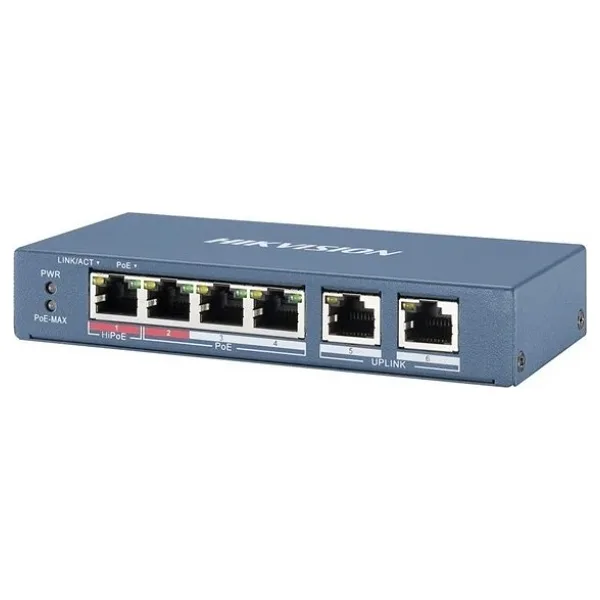 Hikvision DS-3E0106HP-E 4 Port PoE Switch
