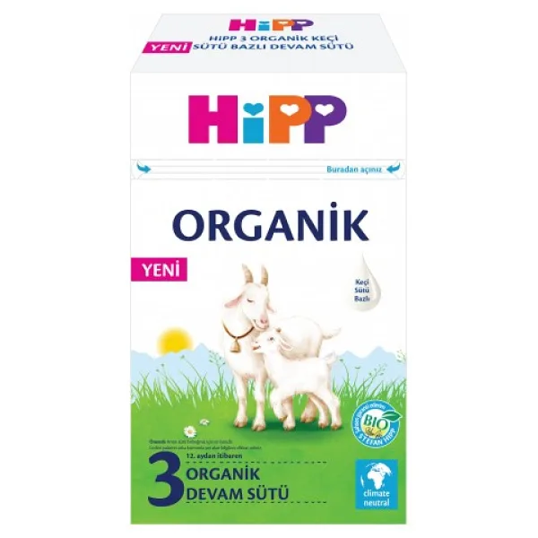 Hipp Organik 3 Keçi Sütü Bazlı Devam Sütü 400 gr