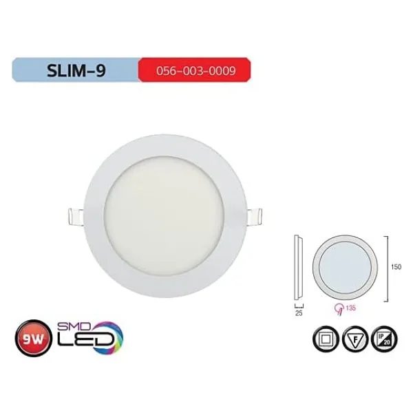 Horoz 056-003-0009 Slim-9 9 W LED Panel Armatür