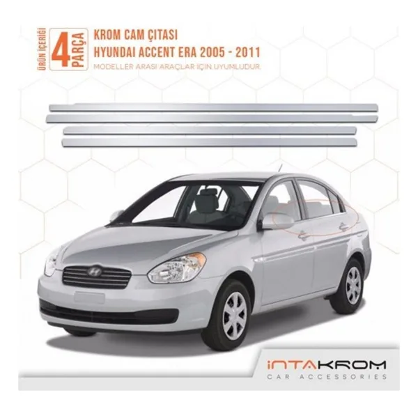 Hyundai Accent Era Krom Cam Citasi 4 Prc 2005-2011