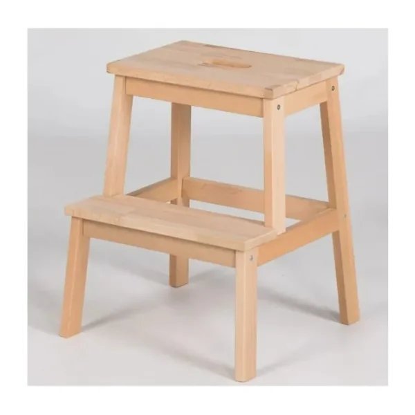 IKEA Basamaklı Ahşap Tabure - Açık Kahverengi