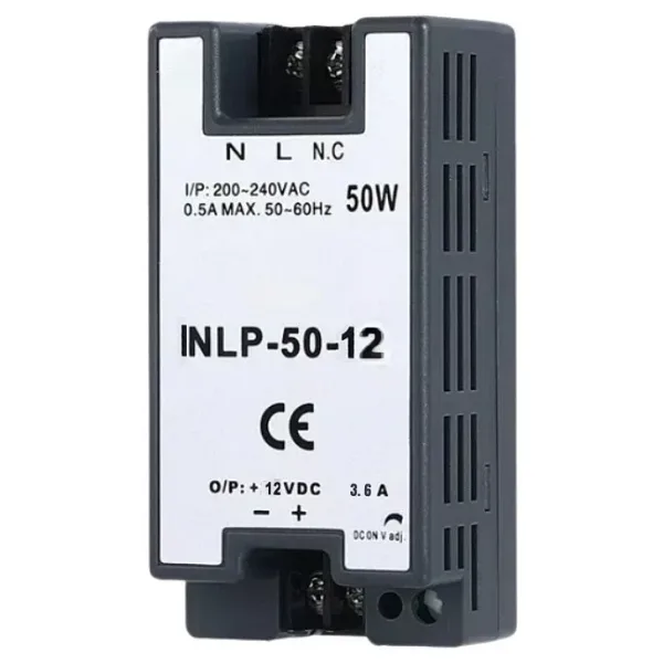 INLP-50-12 - 50W 12VDC 3.6A Raya Montajlı Güç Kaynağı