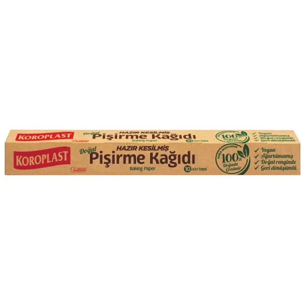 Koroplast Doğal Pişirme Kağıdı Hazır Kesim 10'Lu 2 Adet