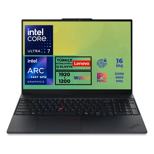 Lenovo ThinkPad E16 Gen 3 21SR006RTX Ultra 7 255H 32 GB 512 GB SSD Arc 140T 16" WUXGA Notebook
