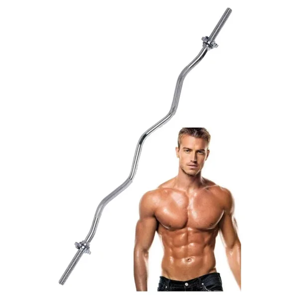 Leyaton 120 Cm Z Bar Krom Içi Dolu Halter Barı Ağırlık Plakası Takma Agirlik Halter Kaldırma Barı