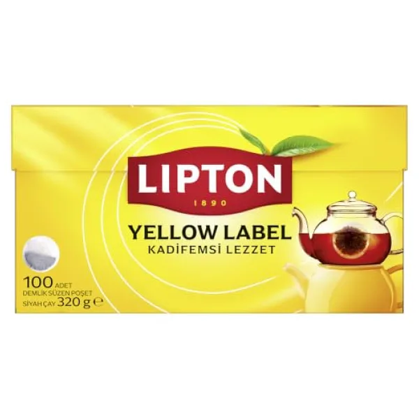 Lipton Yellow Label Demlik Poşet Çay, 100'lü, 320g