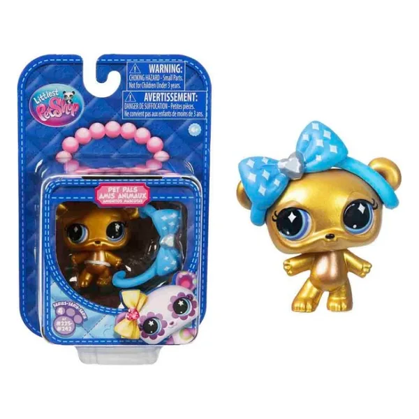Littlest Pet Shop Minişler Tekli Paket S4 - 230 - Altın Ayı (Chase)