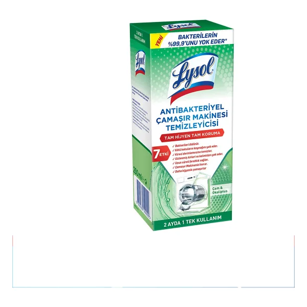 Lysol Antibakteriyel Çam ve Okaliptus Ferahlığı 250 ml Çamaşır Makinesi Temizleyici