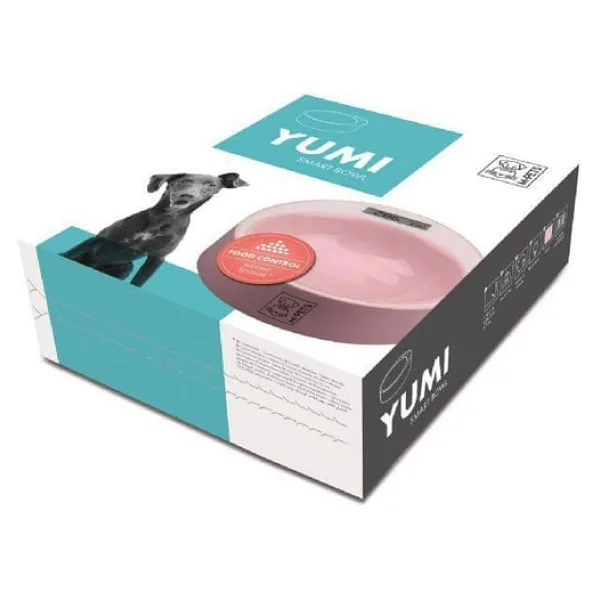 M-PETS DİJİTAL TARTILI MAMA KABI PEMBE