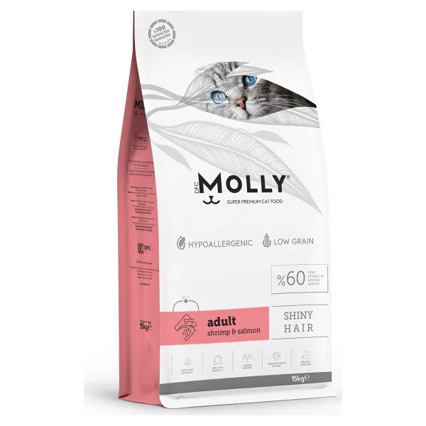 Molly Karides Somonlu 15 kg Yetişkin Kuru Kedi Maması