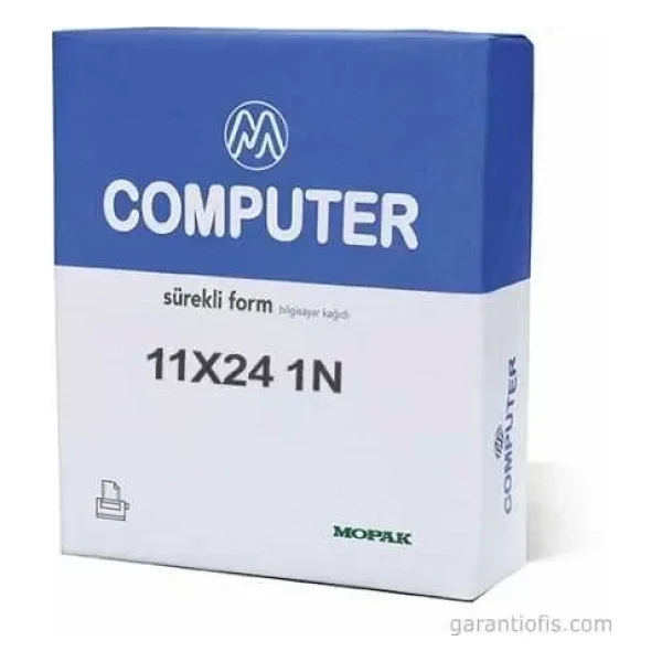 Mopak Sürekli Form Bilgisayar Kağıdı 1 Nüsha 70gr 11x24 (2000 li)