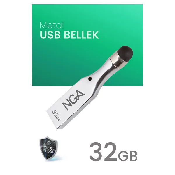 NGA 32 GB Usb Bellek Metal Gövde Güvenli USB Memory - Flash Drive