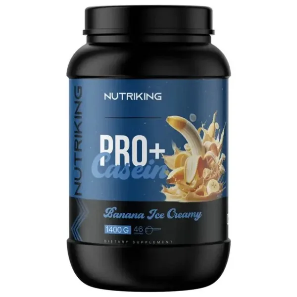 Nutriking Kazein Protein Tozu 1400G 46 Servis Muz Aromalı