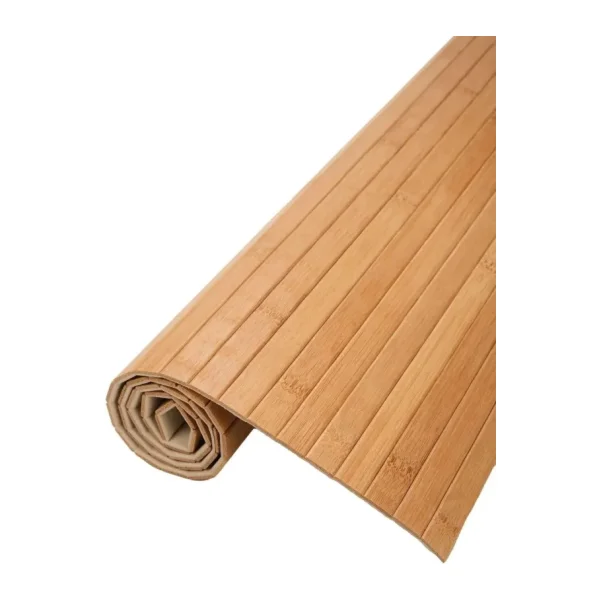 Orret Home Kaydırmaz Tabanlı Bambu Banyo Paspası - 70x45 cm Doğal Ahşap Bambu Mat, Suya Dayanıklı, Kaymaz Paspas, Dekoratif ve Hijyenik Zemin Kaplama