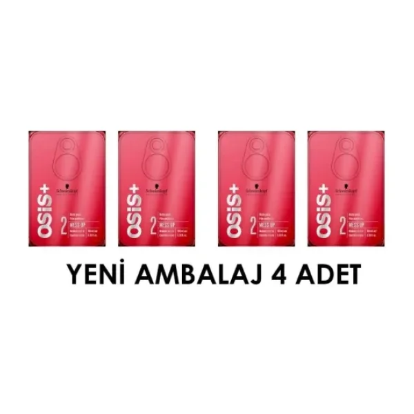 Osis Mess Up Mat Şekillendirici Krem Wax 100 ml 4 Adet