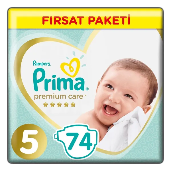 Prima Premium Care 5 Numara Junior 74'lü Bebek Bezi