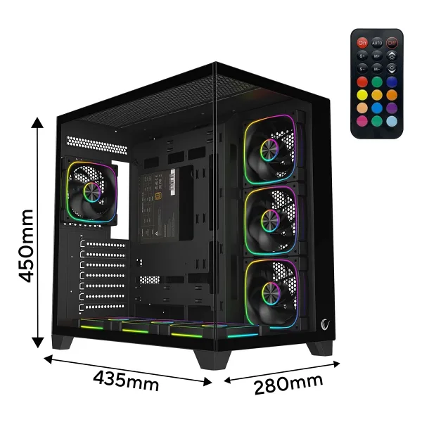 Rampage Sealite ARGB Fanlı 750 W ATX Oyuncu Kasası