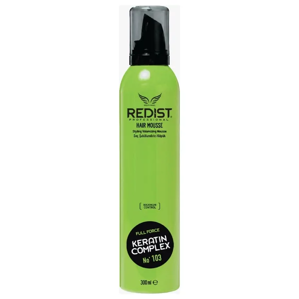 Redist Keratin Saç Köpüğü 300 ml Profesyonel Hacim, Bakımlı Görünüm ve Gün Boyu Kalıcı Şekil - KERATİN