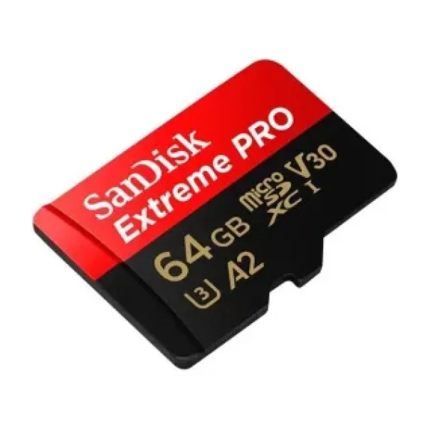 SanDisk Extreme Pro SDSQXCU-064G-GN6MA Class 10 UHS-I U3 A2 V30 64 GB Micro SD Kart