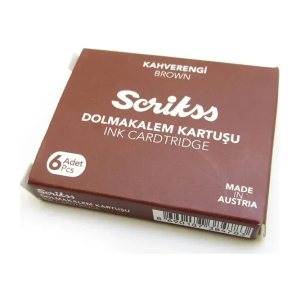Scrıkss Kahverengi Dolma Kalem Kartuşu
