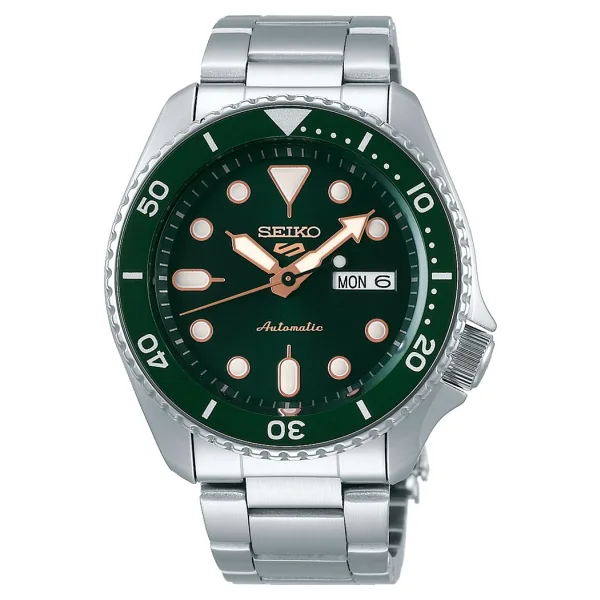 Seiko 5 Sports SKX SRPD63K Çelik Kordon Koyu Yeşil Erkek Kol Saati