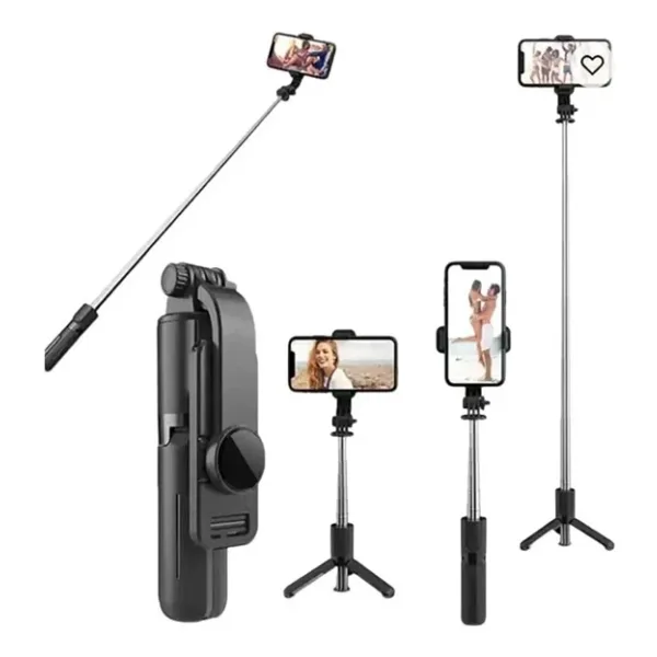SMAYLİNG Kablosuz Stant Tripod Katlanabilir Uzatılabilir Selfi Çubuğu İOS&ANDROİD Vlog Kit Tiktok İnstagram