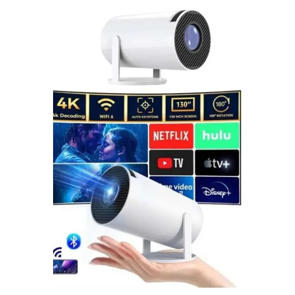 Taşınabilir Projeksiyon Ayaklı Projektör Android Uyumlu HDMI Girişli