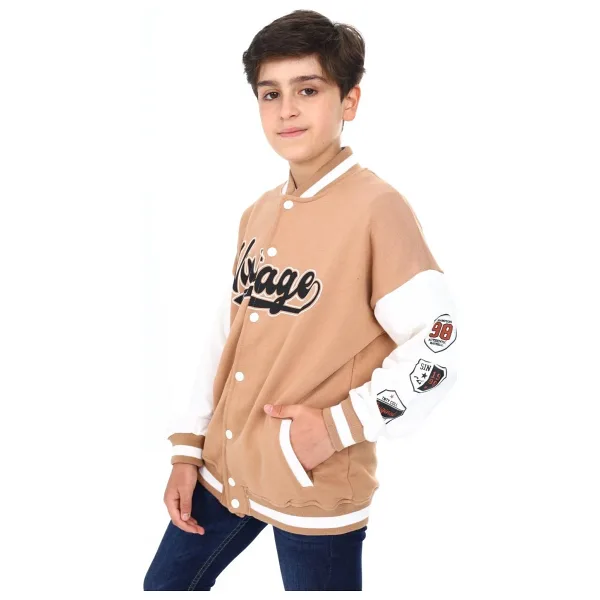 Toontoy Erkek Çocuk Baskılı Kolej Hırka