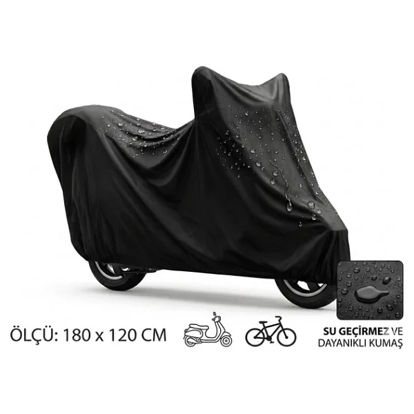 Ttt Su ve Toz Geçirmez Motosiklet ve Scooter Koruma Brandası 180X120 cm