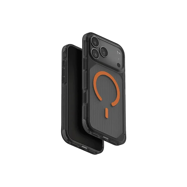 Uniq Combat Active Compatible with Apple iPhone 17 Pro Max MagClick Uyumlu Şeffaf Koruyucu Kapak - Darbeye Dayanıklı, Şık ve İnce Tasarım, Askeri Düzey Koruma (Siyah)