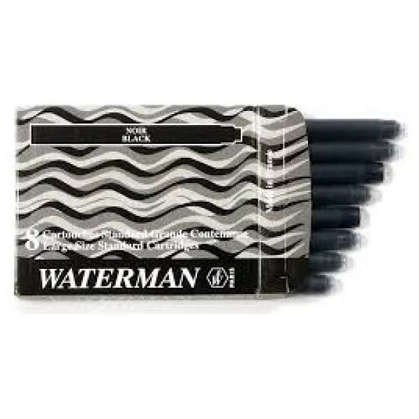 Waterman Dolma Kalem Kartuşu 8 Lİ Siyah S0110850