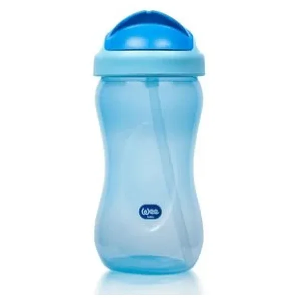 Wee Baby 761 Renkli Pipetli 340 ml Bardak Mavi