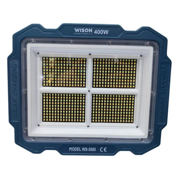 Wıson Ws-5585 Çok Fonksiyonlu 3 Solar Panelli 400W Spot Aydınlatma