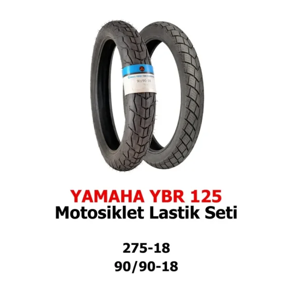 Yamaha Ybr 125 Motosiklet Lastik Seti 275-18 Tt ve 90/90-18 Tl