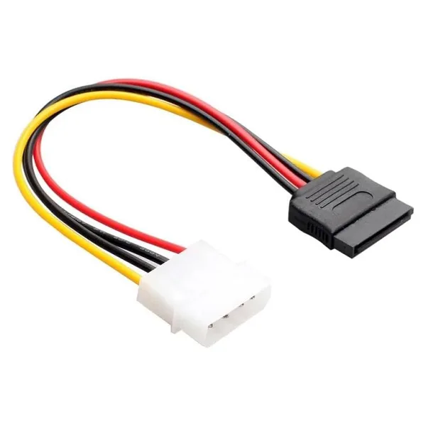 4 Pin Ide Molex Erkek Power To Sata 15 Pin Dişi Power Çevirici Kablo 30 Cm