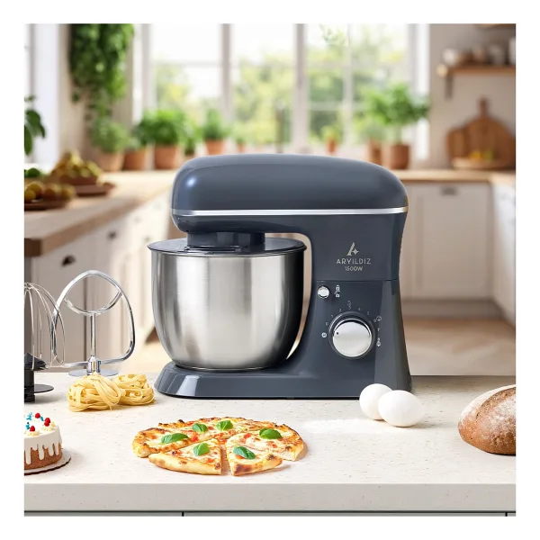 Aryıldız Power Chef 1500 W Antrasit 5 lt Stand Mikser