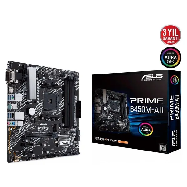 Asus Prime B450M-A II AMD AM4 DDR4 Micro ATX Anakart