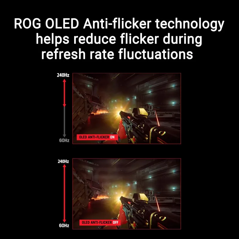 Asus Rog Strix OLED Xg27aqdmes 27" 0.03 Ms 2k Pivot 240 Hz OLED Oyuncu Monitörü - Görsel 5