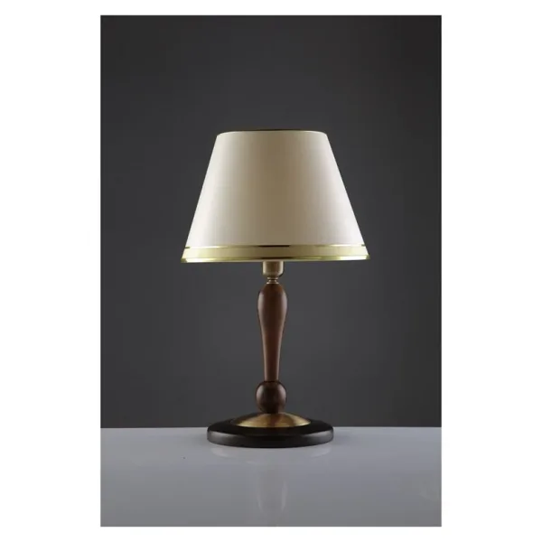 AVONNI HML-9046-1E Eskitme Kaplama Masa Lambası E27 Metal Ahşap Kumaş 35cm