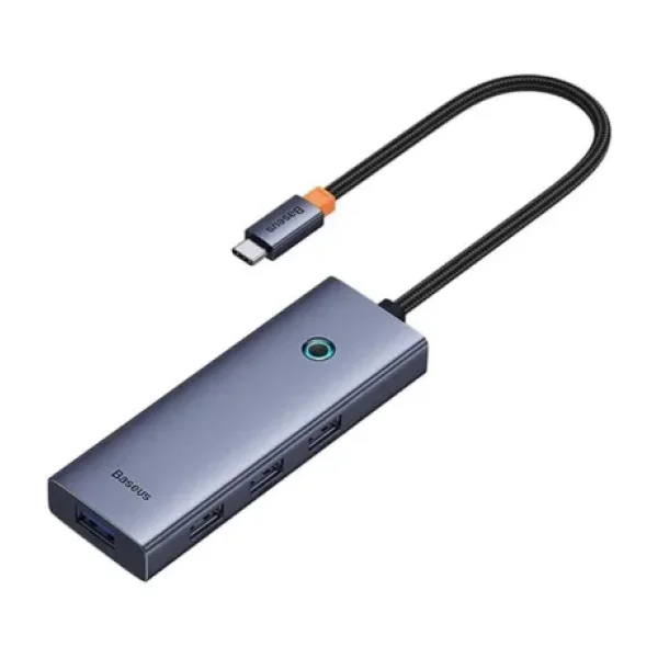 Baseus Flite Series 5-Port Hub (Type-C To Hdmı4k@30hzx1+USB 3.0x4) - Uzay Grisi
