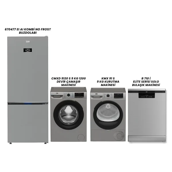 Beko 670477 EI BUZDOLABI - CMXD 9120 S ÇAMAŞIR - KMX 91 S KURUTMA - B 710 I