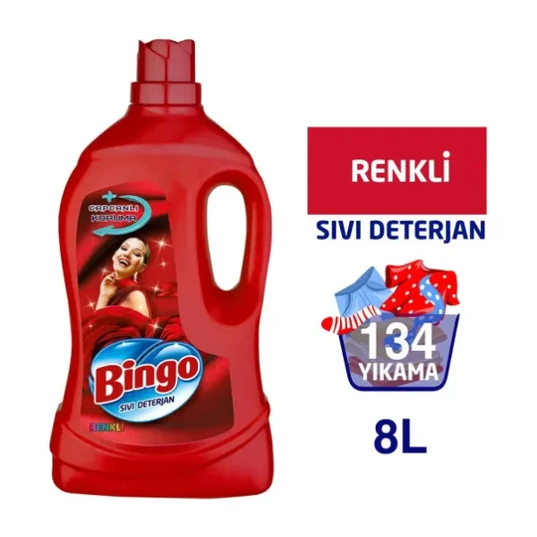 Bingo Renkli Capcanlı Koruma Sıvı Deterjan 67 Yıkama 4 lt 2'li
