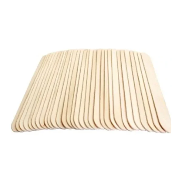 Brons Ahşap Dil Basma Çubuğu Abeslang Naturel 50 Li Paket 150x18 Mm Çx